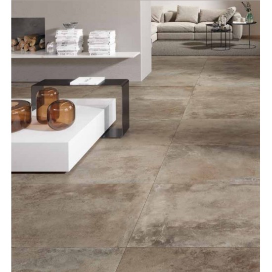 Πλακάκι Vision Brun Nat B' RM 80x80 Καφέ Ματ Naxos Ceramica